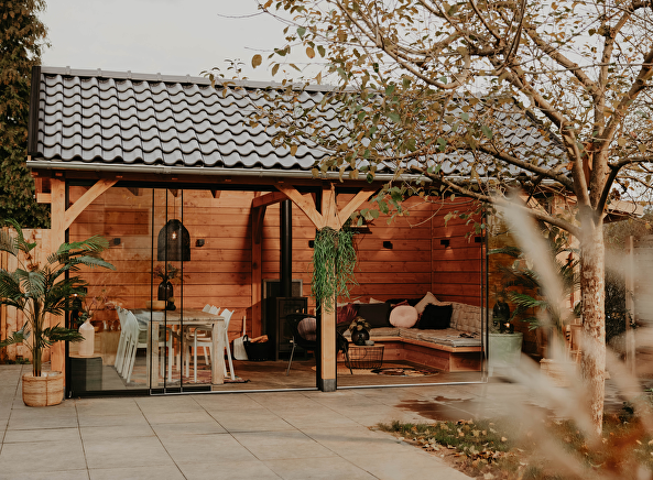 Het ultieme <span> binnen-buiten </span> gevoel in jouw overkapping!