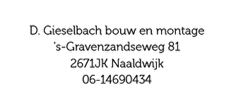 Gieselbach Bouw en Montage