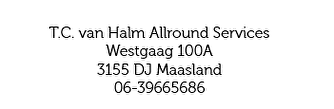 T.C. van Halm Allround Services